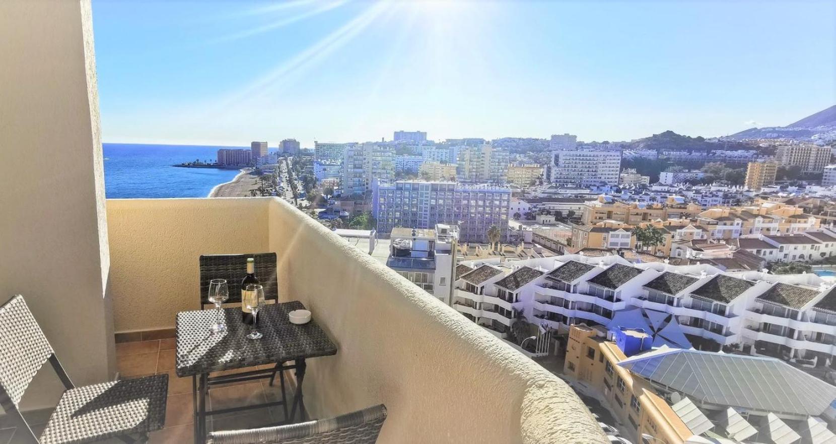 Benalmadena Front Line Sea View 1 Bedroom Large Apartment Exterior foto